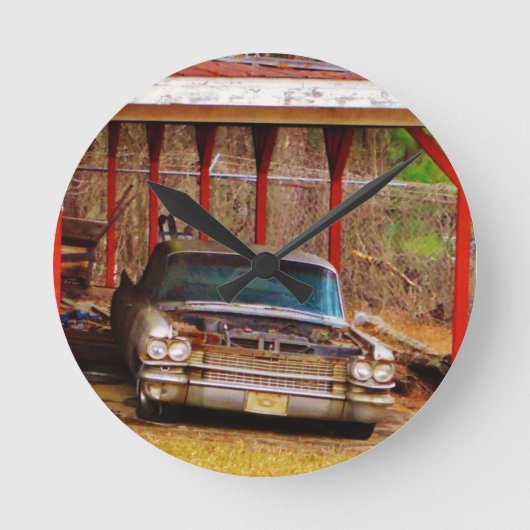 銀1963年のSadan Deville ラウンド壁時計 (正面)