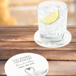 銀25周年結婚白鳥 コースター