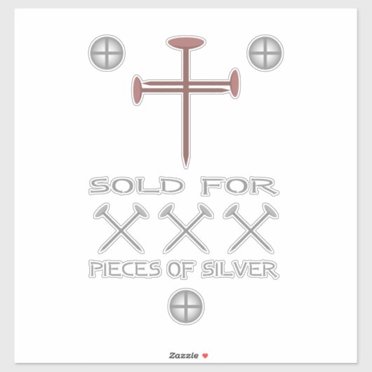 銀30枚で販売 シール (シート)