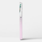 銀4グラデーション枚のグリッドのコラージュ名モノグラム Case-Mate iPhoneケース (裏面 / 左)