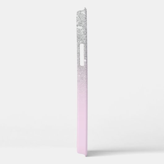 銀4グラデーション枚のグリッドのコラージュ名モノグラム Case-Mate iPhoneケース (裏面 / 右)