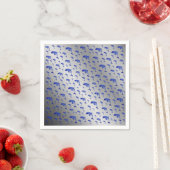 銀，イルカ，魚，自然,水中競技,デザイン, スタンダードカクテルナプキン (インサイチュ)