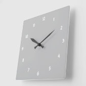 銀 スクエア壁時計 (傾斜)