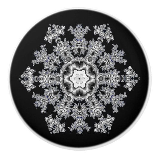 銀 セラミックノブ (正面)