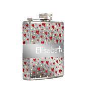 銀，ハート，紫，装飾，メダル，賞，fl フラスク (右)