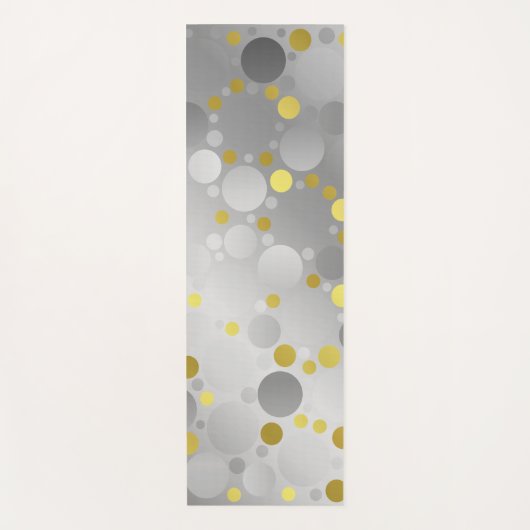 銀，ボール，光沢，球体，ラウンド，金属，メタリ ヨガマット (正面)