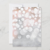 銀《写真》ぼけ味グリッターバチェロレッテ招待状 招待状 (裏面)