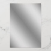 銀《写真》ぼけ味バチェロレッテ 箔招待状 (裏面)