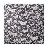 銀,明るく,輝く,蝶独占的, タイル (正面)