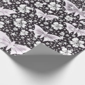 銀，明るく，輝く，蝶独占的, ラッピングペーパー (角)