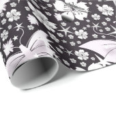 銀，明るく，輝く，蝶独占的, ラッピングペーパー (ロールコーナー)