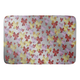 銀，装飾，ギフト，弓，休日，リボン。 バスマット