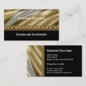 銀、黒及び金ゴールドは名刺を鎖でつなぎます 名刺 (正面/裏面)