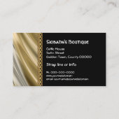 銀、黒及び金ゴールドは名刺を鎖でつなぎます 名刺 (裏面)