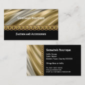 銀、黒及び金ゴールドは名刺を鎖でつなぎます 名刺 (正面/裏面)