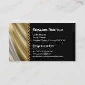 銀、黒及び金ゴールドは名刺を鎖でつなぎます 名刺 (裏面)