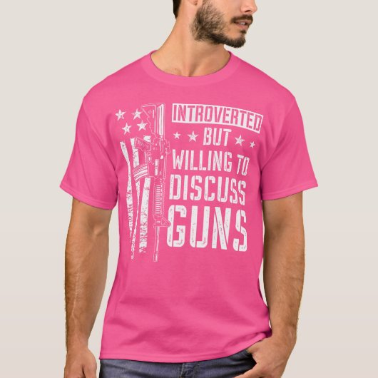 銃おもしろいのジョーク Tシャツ (正面)