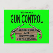 銃おもしろい制御葉書#1 ポストカード (正面)