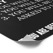 銃おもしろい店サイン「注目のバカ」 ポスター (角)