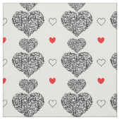 銃およびハート ファブリック (見本)