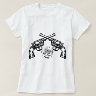 銃およびバラ Tシャツ