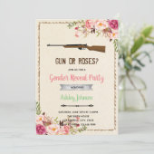 銃か薔薇の性別発表招待状 招待状 (スタンド正面)