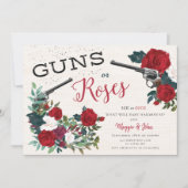 銃か薔薇 性別発表招待状 招待状 (正面)