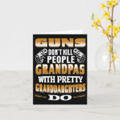 銃が人を殺すのではない、美人の娘を持つ祖父が殺すんだ カード (黄色い花)
