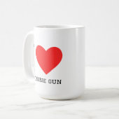 銃が大好き コーヒーマグカップ (正面左)