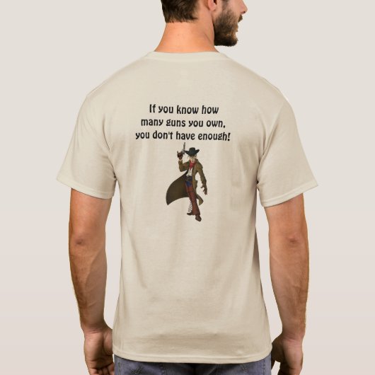 銃が足りない長袖 Tシャツ (裏面)