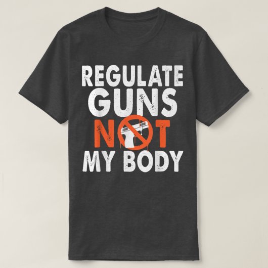 銃ではなく私の体 Tシャツ (デザイン正面)