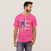 銃で娘を持つパパは殺さかわいらしない Tシャツ (正面フル)