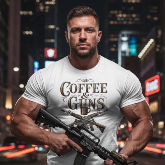 銃とコーヒー トライブレンドTシャツ
