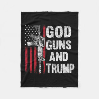 銃とトランプ第2補正フラグAr15アメリカのFl フリースブランケット