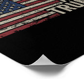 銃とトランプ – Pro God Gun おもしろい Republic Usa ポスター (角)