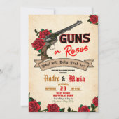 銃とバラベビーロックスタージェンダーの暴露 招待状 (正面)