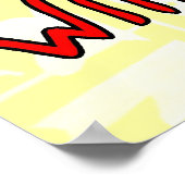 銃と子供のチェック ポスター (角)