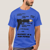銃と弾薬に関するPew Pewerへの改正の解剖学 Tシャツ (正面)
