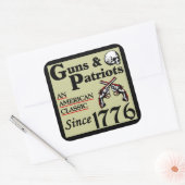 銃と愛国者 スクエアシール (封筒)