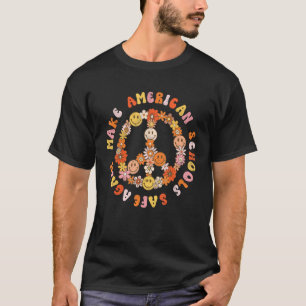 銃による暴力が終わり、アメリカの学校は安全に Tシャツ