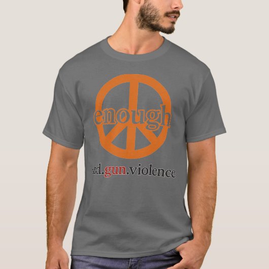銃による暴力に終止符を Tシャツ (正面)