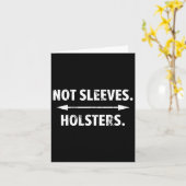 銃のおもしろいショー – 袖ではない。ホルスターズ。 カード (黄色い花)