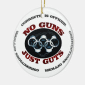 銃のちょうど内臓無し セラミックオーナメント (左)