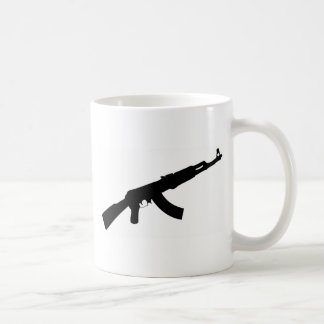 銃のカラシニコフ自動小銃黒いアイコン コーヒーマグカップ