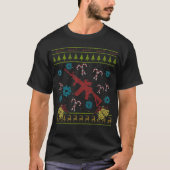 銃のクリスマスの醜いセーターの退役軍人の軍隊のワイシャツ Tシャツ (正面)