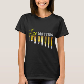 銃のサイズが全てだ 面白い銃器 二番目の修正 Tシャツ