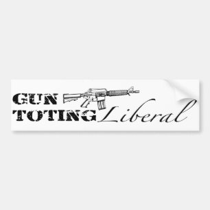 銃のトッティ自由主義のング バンパーステッカー