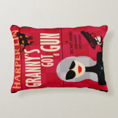 銃のハープ奏者のLinBookカバー得られる枕おばあさん アクセントクッション (正面)