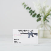 銃のビジネスカード 名刺 (スタンド正面)