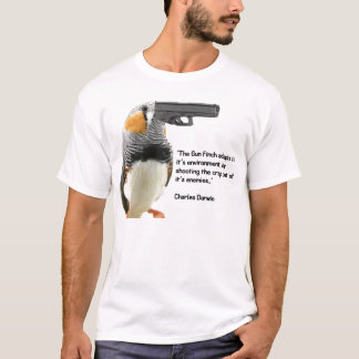 銃のフィンチ Tシャツ